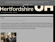 Tablet Screenshot of blogs.herts.ac.uk